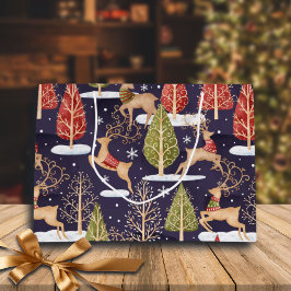 Woodland Whimsical Reindeers Winter