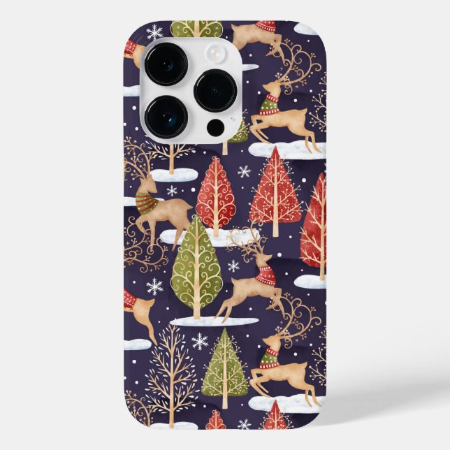 Woodland Whimsical Reindeers Winter (Baksida)