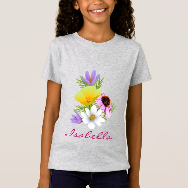 Woodland WildblomGarden T Shirt (Framsida)