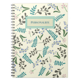 Woodland Wildblomma Spiral Notebook Anteckningsbok