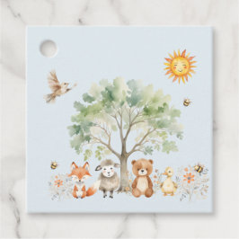 Woodland Wildlife Baby Shower Gift-Märkre Gåvor Etiketter