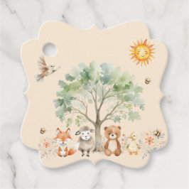 Woodland Wildlife Baby Shower Gift-Märkre Gåvor Etiketter
