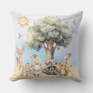 Woodland Wildlife Baby Shower Keepsaké Kudde