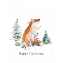 Woodland Winter Fox Gräs