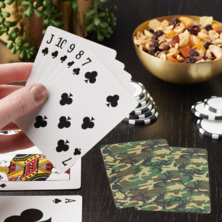 Woodlands Camouflage Fridluftsmänniska Gift Casinokort