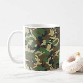 Woodlands Camouflage Fridluftsmänniska Gift Kaffemugg