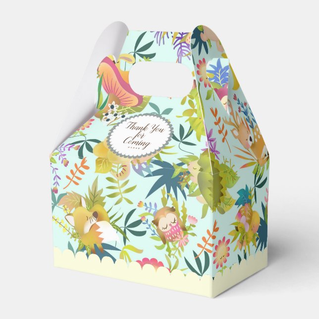 Woodlands Dreamland Blue Favor Box Presentaskar (Framsidan Sidan)