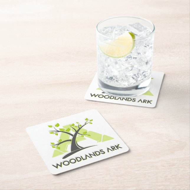 WoodlandsARK Square Underlägg w/LOGOTYP (Insitu)