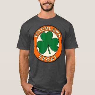 Woodlawn Bronx NY Irish Shamrock Vintage Road T Shirt