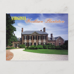 Woodlawn Plantation, Virginia Vykort