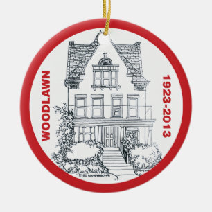Woodlawn - Prydnad-ny helgdag för enhet 2 Julgransprydnad Keramik