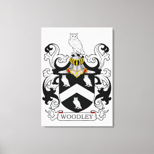Woodley familjvapensköld canvastryck