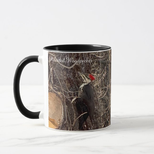 Woodpecker i Träd Mugg (Vänster)