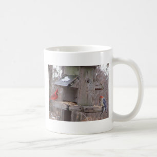 Woodpecker&Male kardinal Kaffemugg