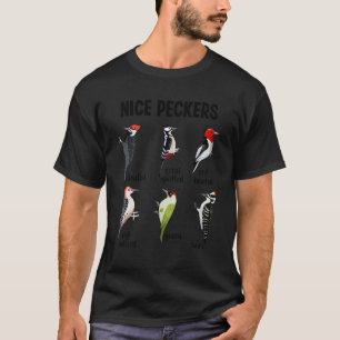 Woodpecker Nice Peckers Bird Watching T Shirt