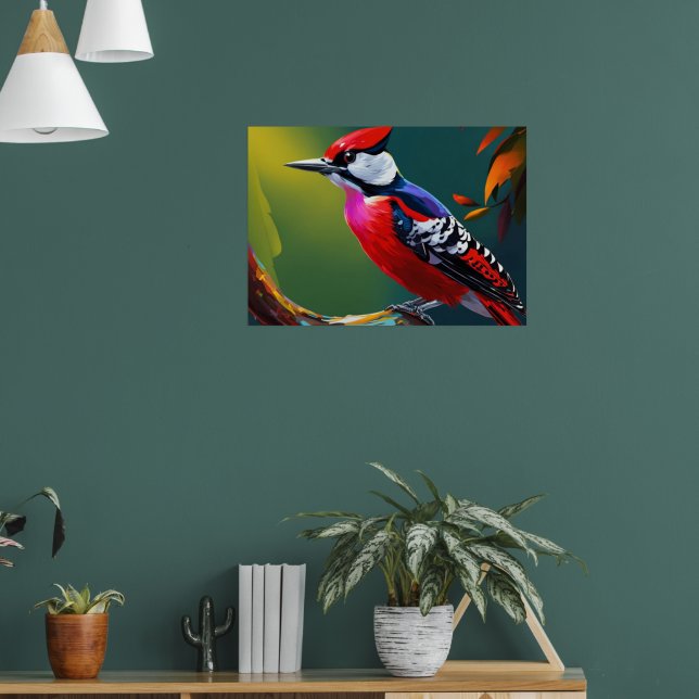 Woodpecker Poster (Vardagsrum 1)
