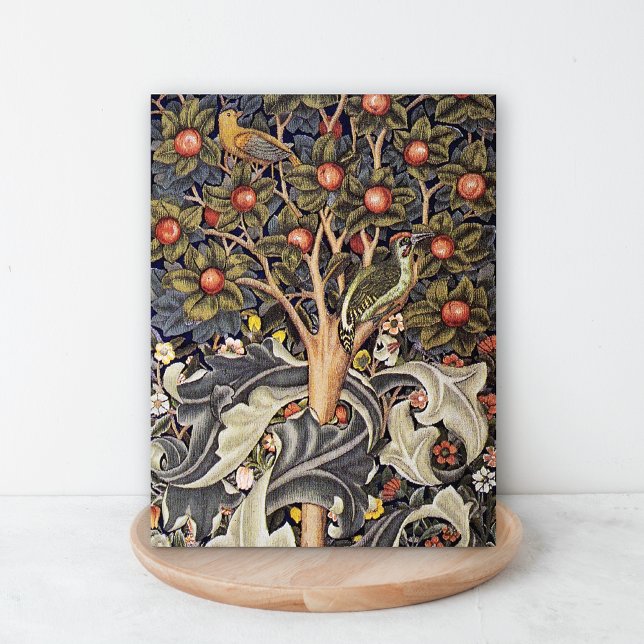 Woodpecker Tapestry Textile William Morris Vykort (Skapare uppladdad)