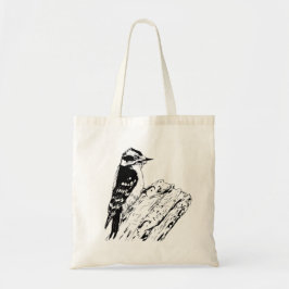 Woodpecker Tote Bag Tygkasse