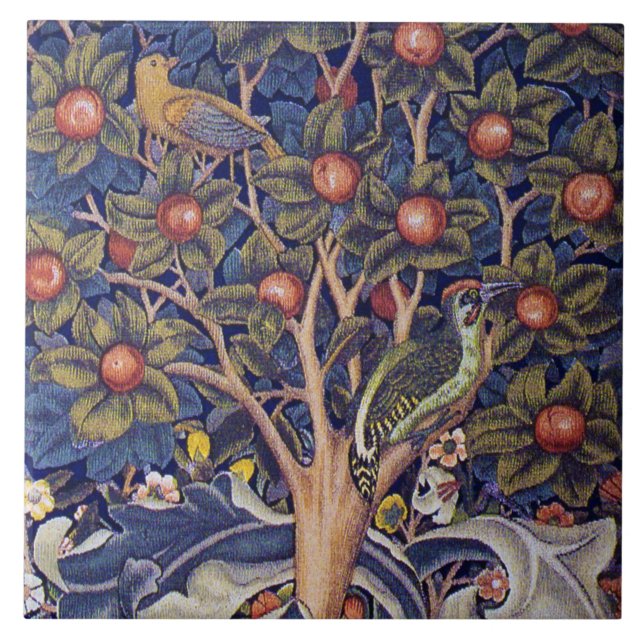 Woodpecker, William Morris Kakelplatta (Framsidan)