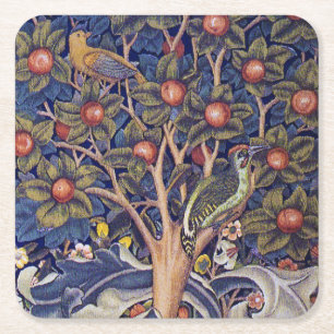 Woodpecker, William Morris Underlägg Papper Kvadrat