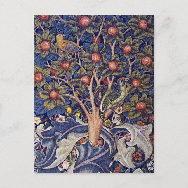 Woodpecker, William Morris Vykort (Framsida)