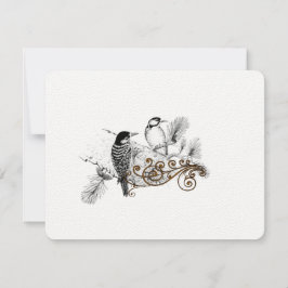 Woodpeckers Vintage Love birds Bröllop OSA