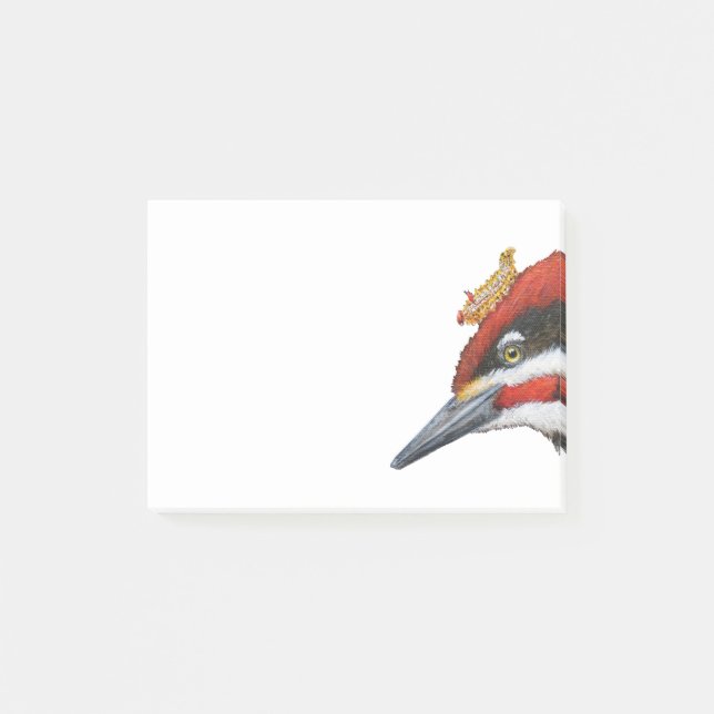 Woodrow den pileated hackspetten som posta-det post-it block (Framsida)