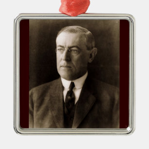 Woodrow Wilson 28:e president Julgransprydnad Metall