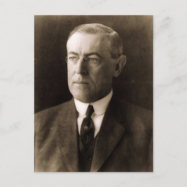 Woodrow Wilson 28 Vykort (Framsida)