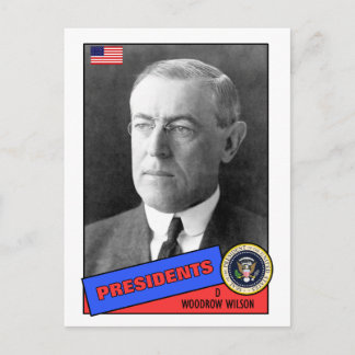 Woodrow Wilson Baseball Card Vykort