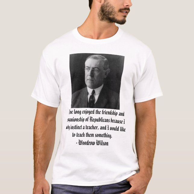 Woodrow Wilson på republikaner T-shirt (Framsida)