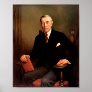Woodrow Wilson presidents- porträtt Poster