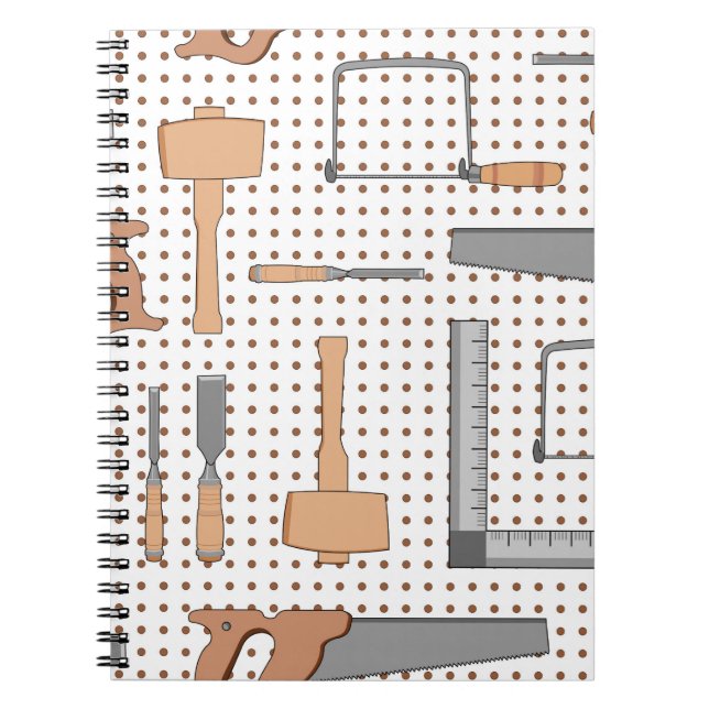 Woodshop Anteckningsbok Med Spiral (Framsidan)