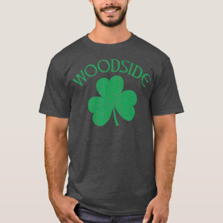 Woodside Queens NY Irish Shamrock Distress T Shirt
