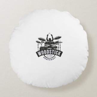 Woodstick Pillow Rund Kudde