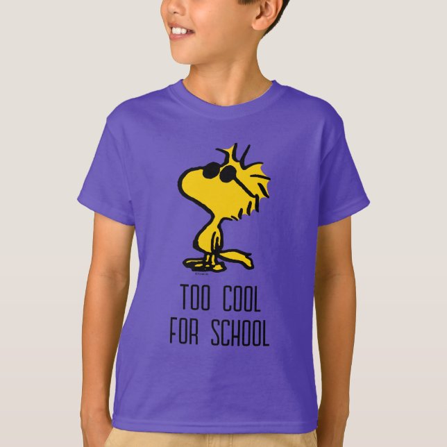 Woodstock Coola Sunglasses Mönster T Shirt (Framsida)
