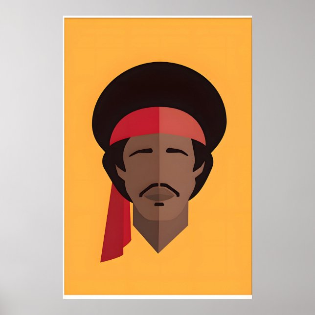 Woodstock Inspirerad Original Ikon Design Tryck (Framsidan)