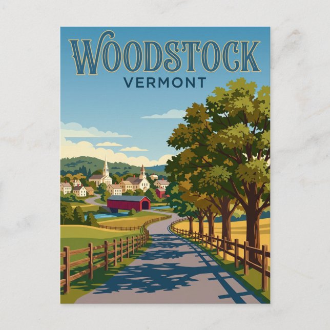 Woodstock USA Vykort (Framsida)