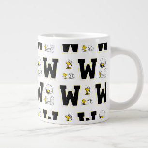 Woodstock Varsity Sports Brev Mönster Jumbo Mugg
