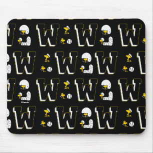 Woodstock Varsity Sports Brev Mönster Musmatta