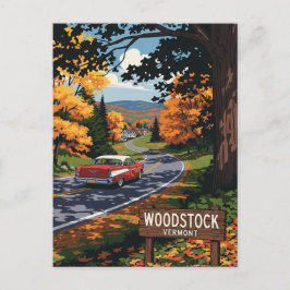 Woodstock Vermont Travel Vykort