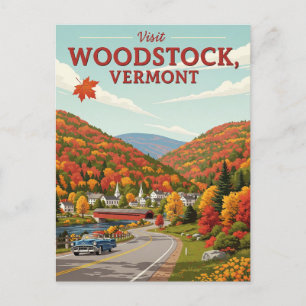Woodstock Vermont Travel Vykort