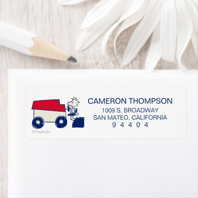 Woodstock Zamboni Returadress Etikett (Insitu)