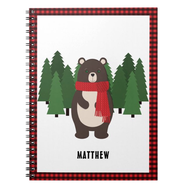Woodsy Bear Anteckningsbok (Framsidan)