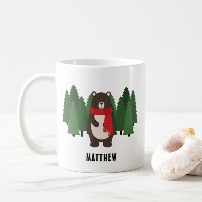 Woodsy Bear Kaffemugg (Med munk)