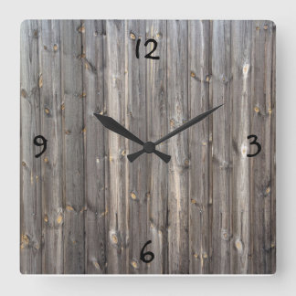 Woodsy Clock! Fyrkantig Klocka