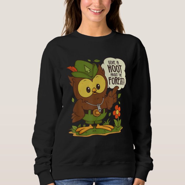Woodsy Uggla Ge a Hoot om skogsvårdsdagen T Shirt (Framsida)