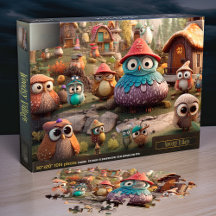 Woodsy Village. 30 x 20-tums 1 014 pussel i pussel
