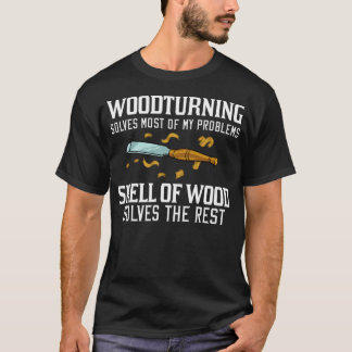 WoodTurn Lathe Verktyg Project Woodturner T Shirt