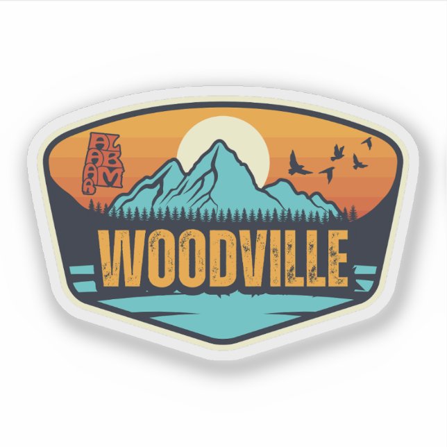 Woodville, Alabama Klistermärken (Framsida)